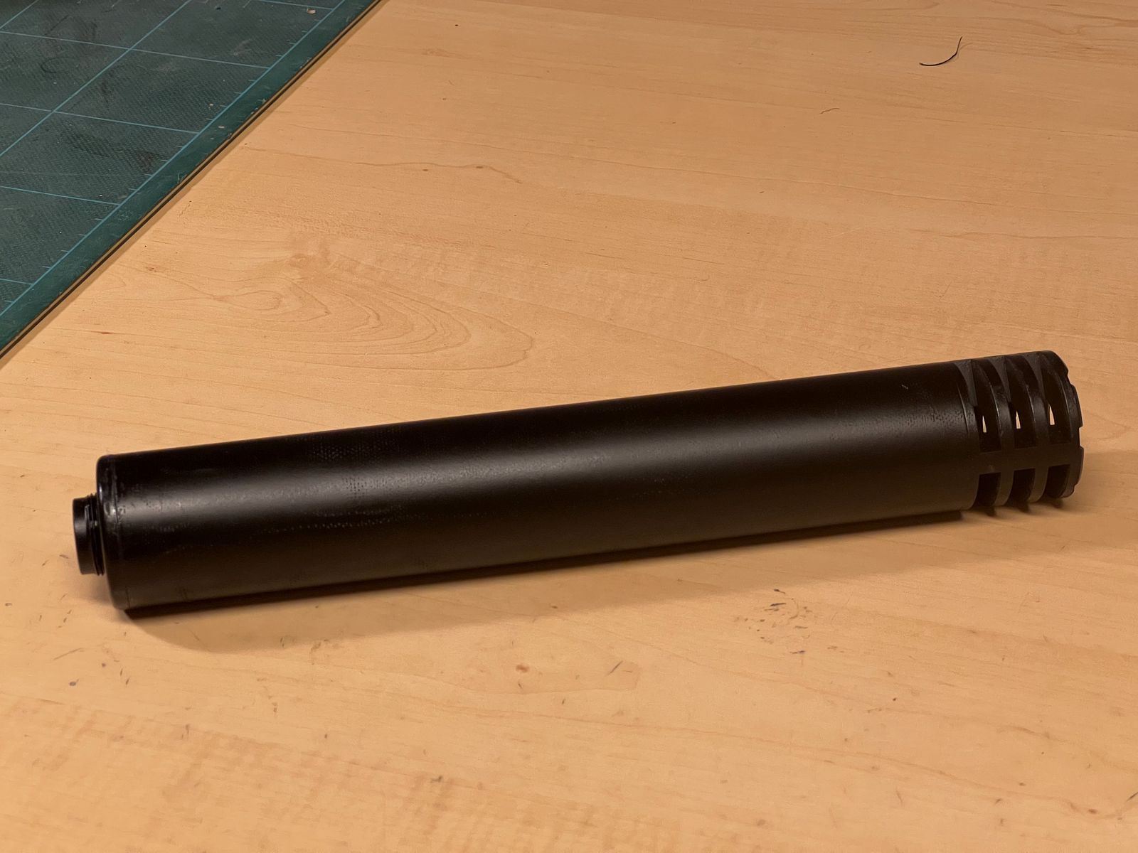 Deko tłumik dźwięku do Airsoft z gwintem M14 negatywnym wersja metalowa czarna typ 1