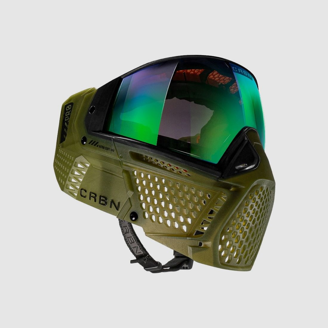 Carbon ZERO PRO Paintball Thermal Maske (Moss)
