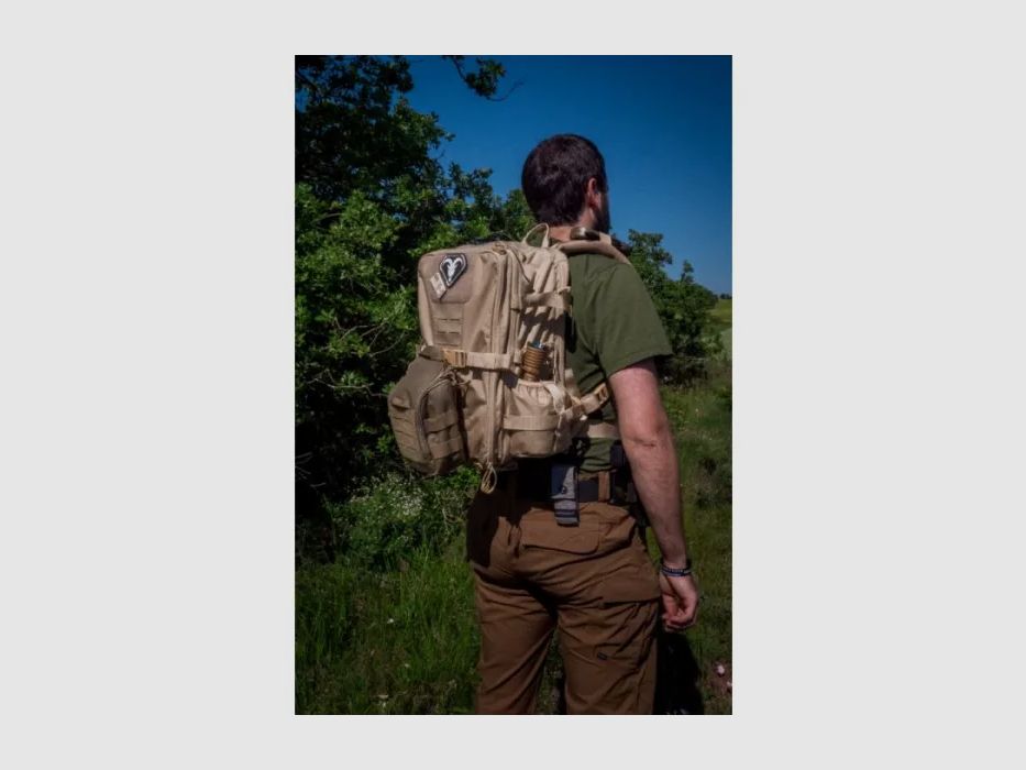 Taktischer Rucksack Beige BERGARA, Bild 5 von 12