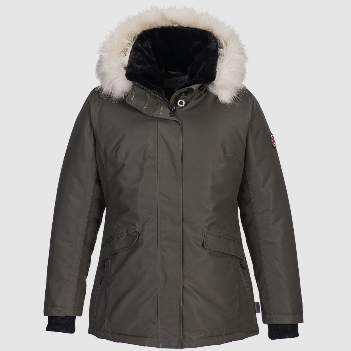 BLUE WAVE Jacke Lisa mti Kapuze Oliv