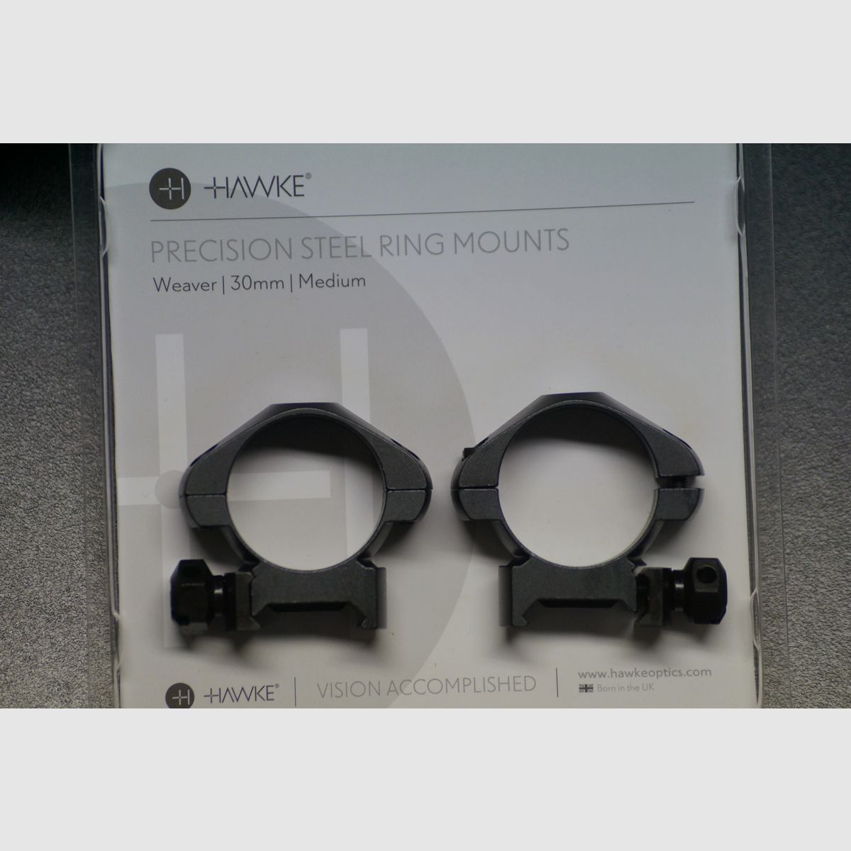 Hawke Anello di Montaggio Precision Steel 30mm Medium, immagine 1 di 3