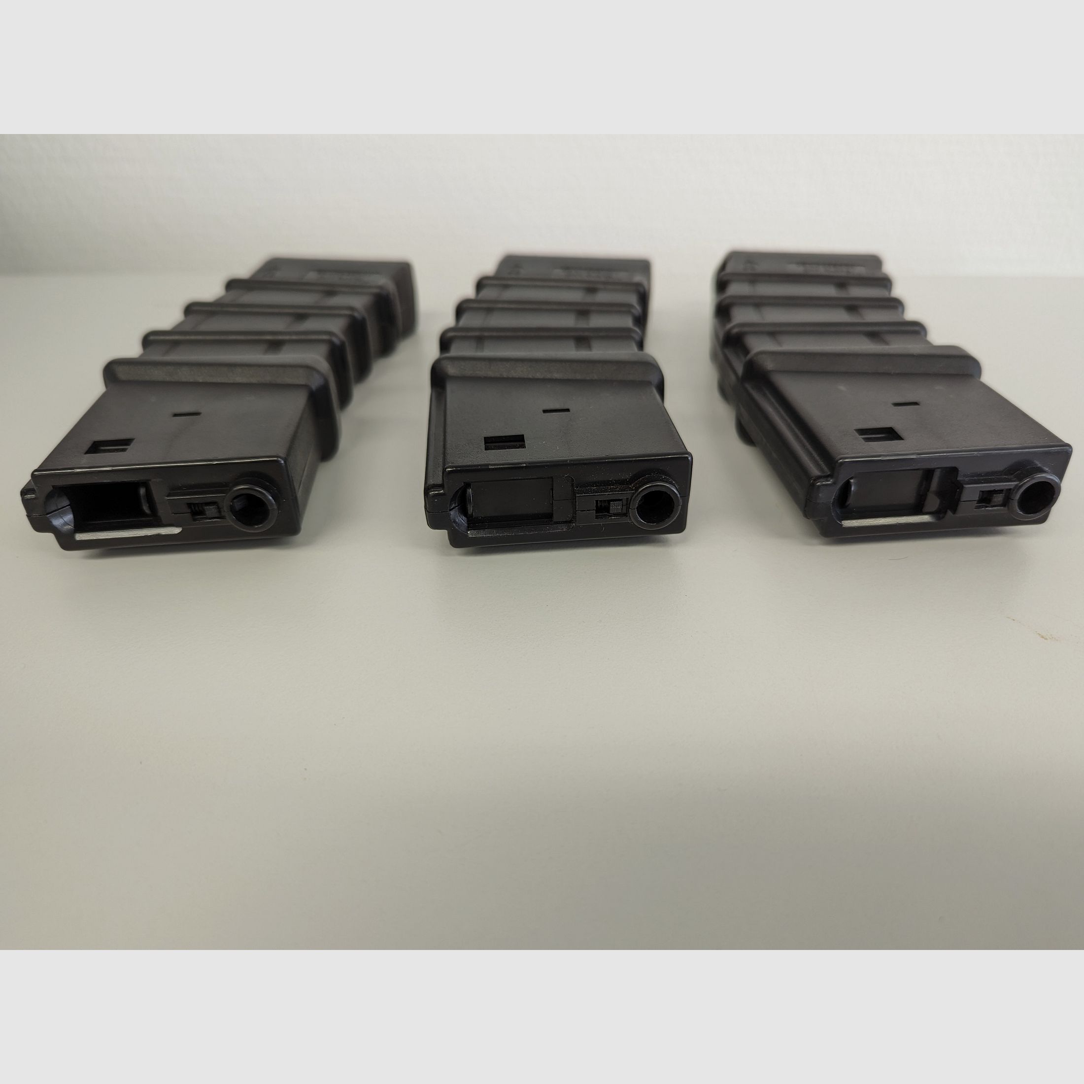 3x Airsoft G&G M4 / M16 Thermold Magazine Hi-Cap 450 disparos negro