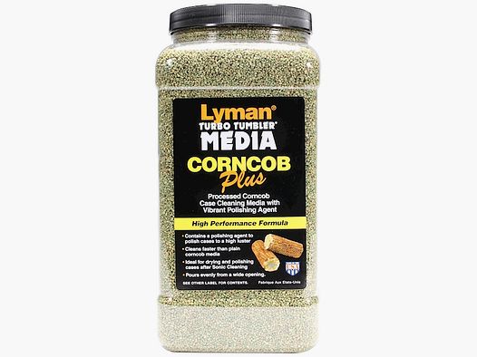 Media di lucidatura Lyman Corncob Plus per Tumbler vibrante (barattolo da 2,04 kg)