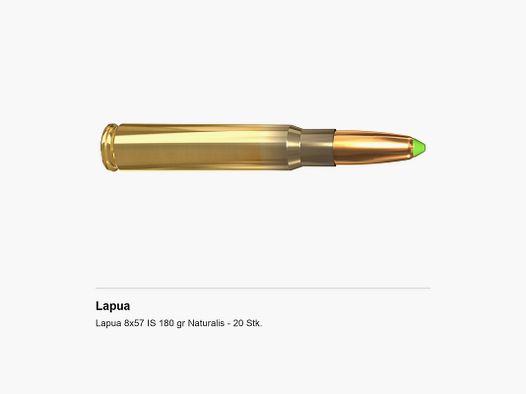 Lapua 8×57 IS 180 gr Naturalis – 20 Stk.