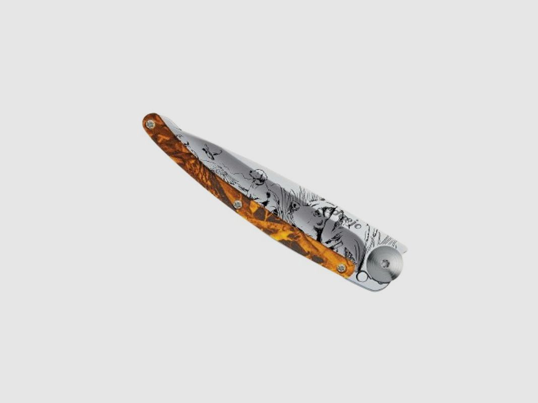 Deejo Couteau de poche Orange Camo | Chasse, image 6 sur 12