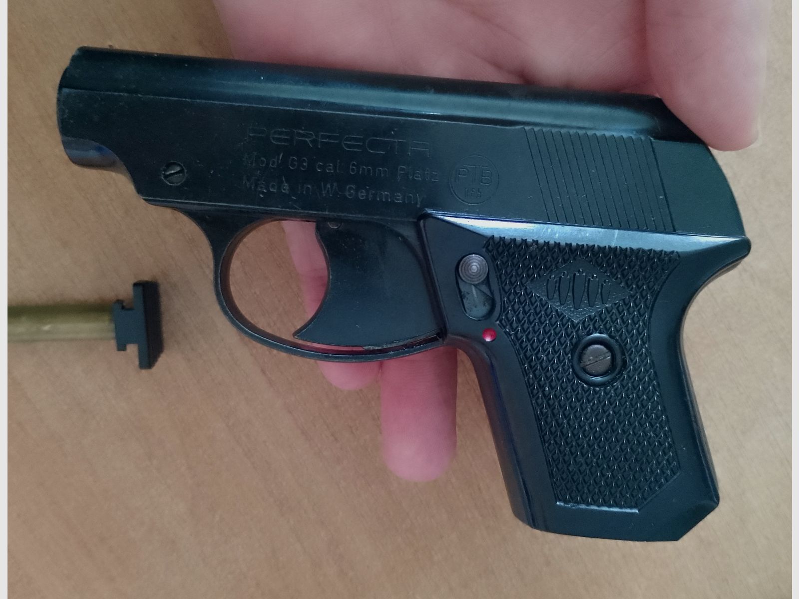 Rzadkie Perfecta Mod. G3 w kalibrze 6 mm Knall/ PTB 165