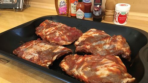 Rezept: Smokey Wildschwein-Spare Ribs aus dem Ofen 