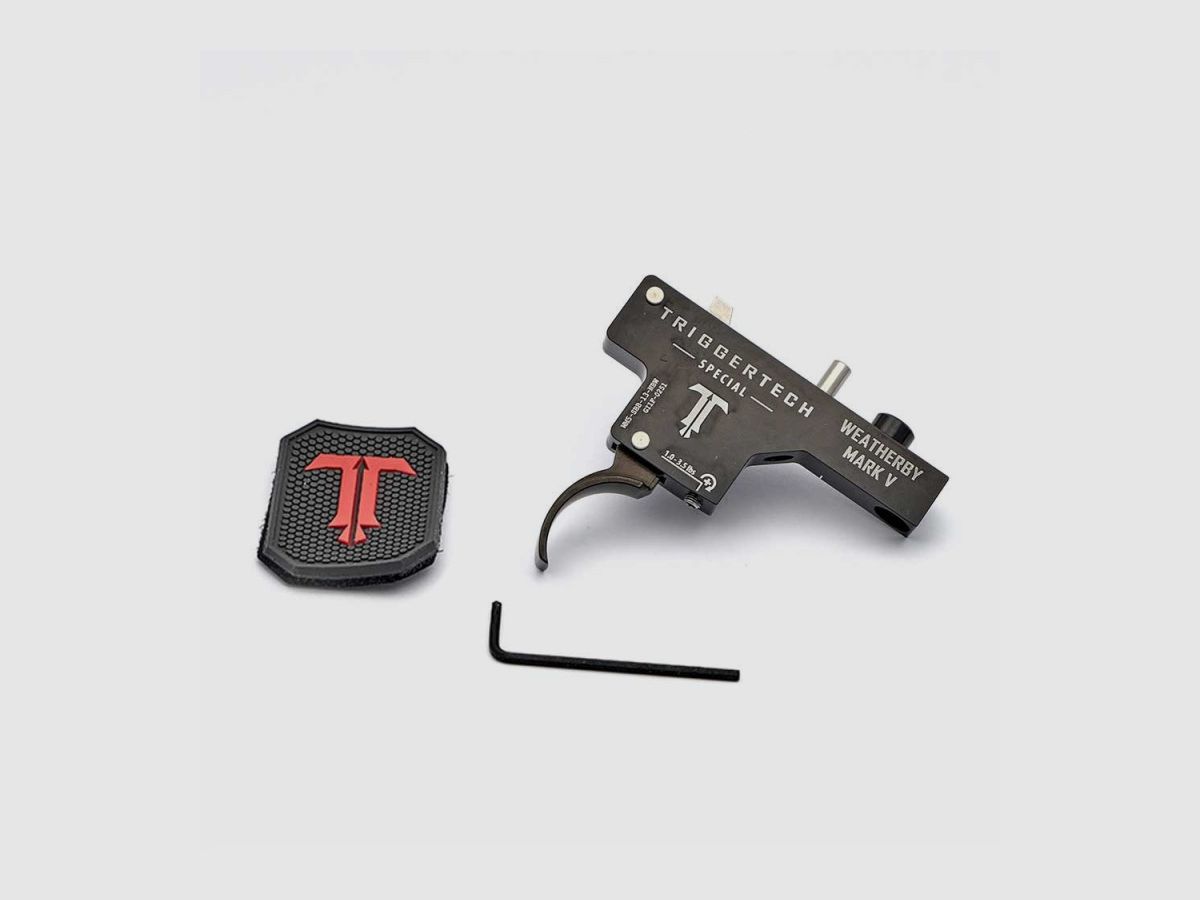 TriggerTech Weatherby Mark V Special Curved Black, image 1 sur 3