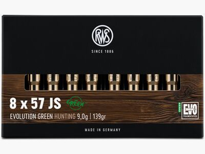 RWS	 8x57IS EVO GREEN 9,0/139 Bleifreie Jagdmunition 20er