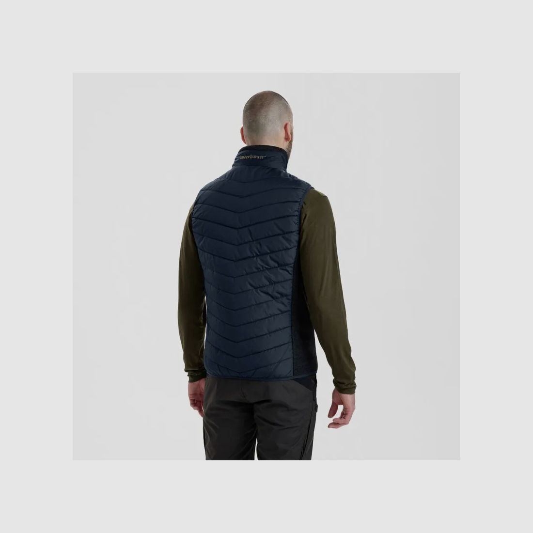 Gilet matelassé Deerhunter Moor bleu marine en polyester, image 7 sur 15
