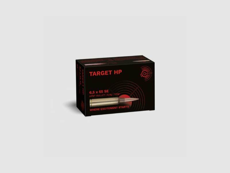 GECO 6.5x55 SE TARGET HP 8.4g/130gr