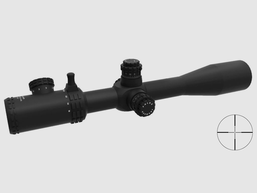 Falke 4-16x44 TAC beleuchtetes MilDot rot/grün