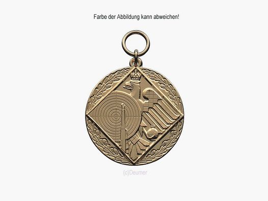 Medaille Königsadler, Deumer vergoldet, 39mm