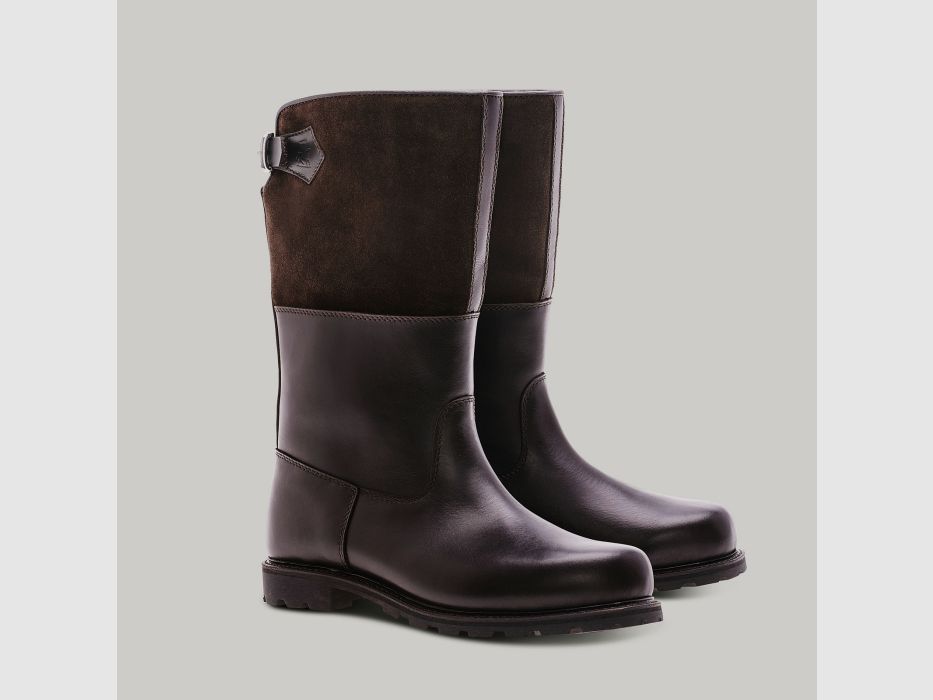 LUDWIG REITER Maronibrater® S.592-D-VD Juchtenleder/Veloursleder Mocca/Dunkelbraun, image 1 of 7