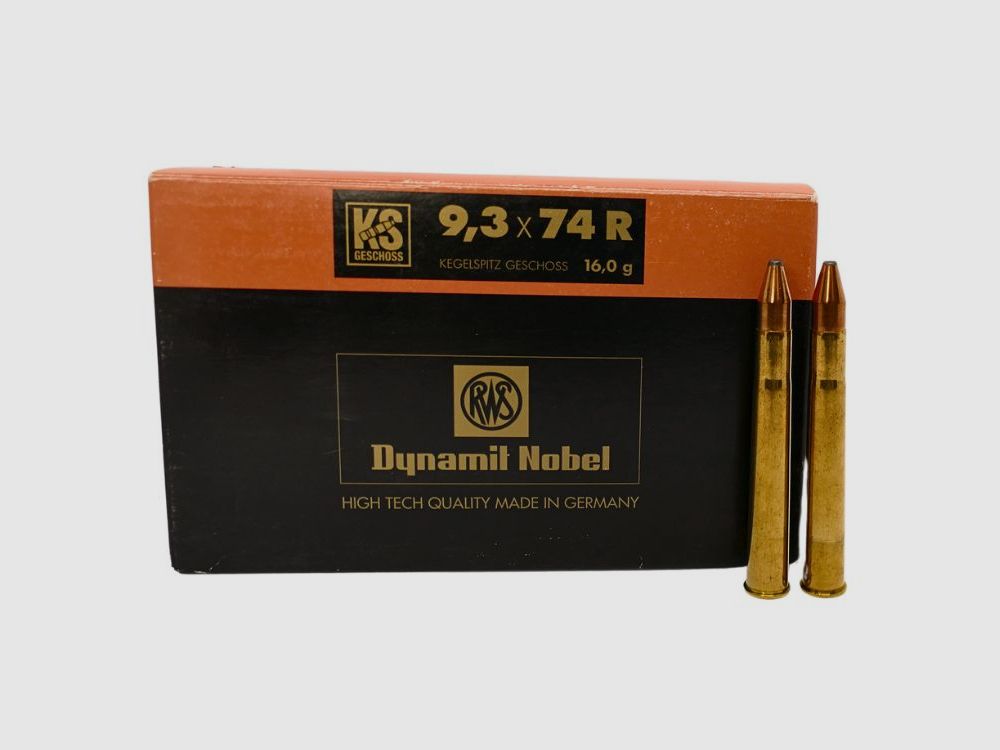 RWS 9.3x74 R KS 16,0g/247gr. geweerpatronen