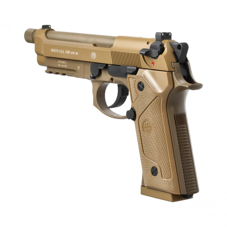 ASG Beretta M9 A3 FDE 6 mm replica pistol with holster, image 3 of 10