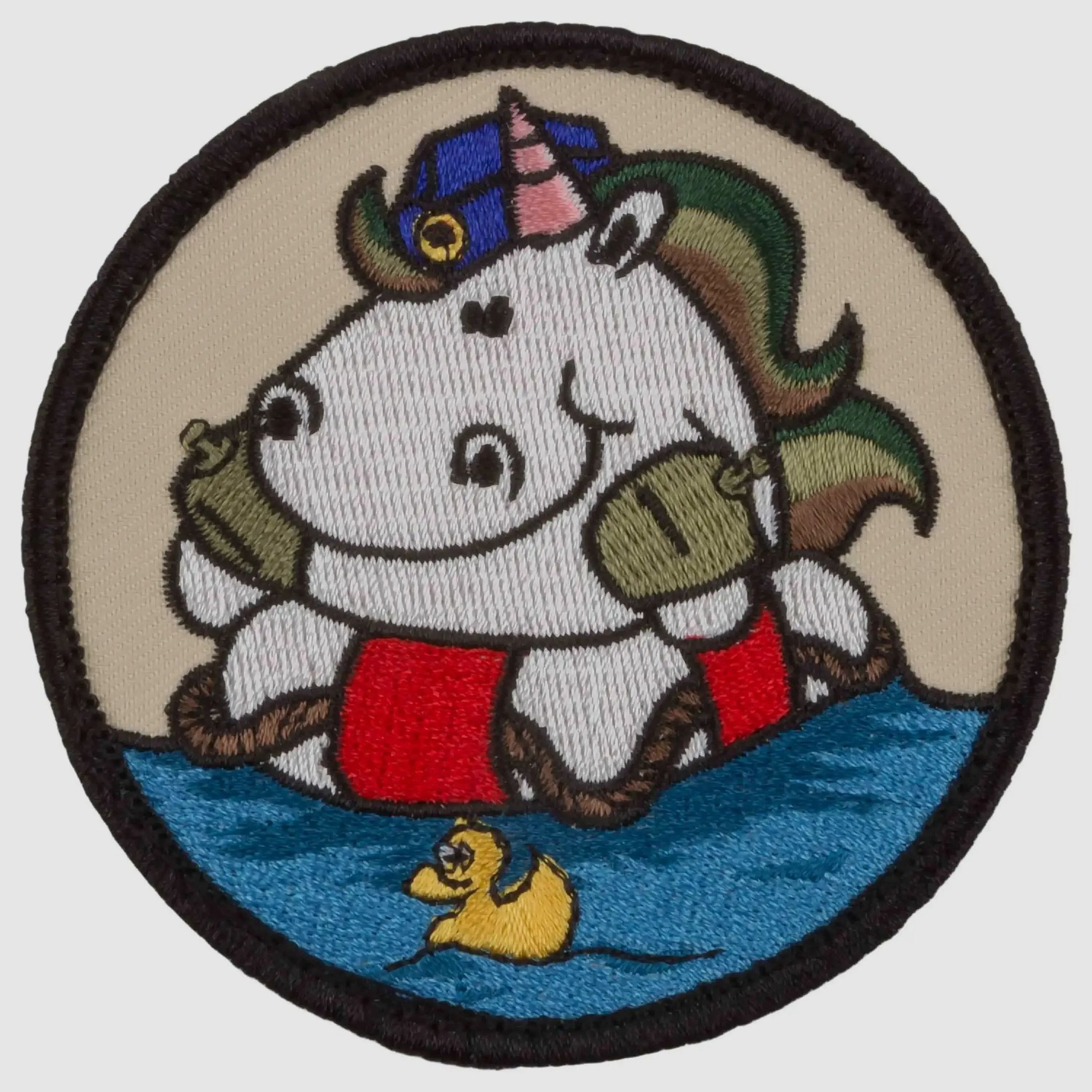Café Viereck Patch Marine Einhorn
