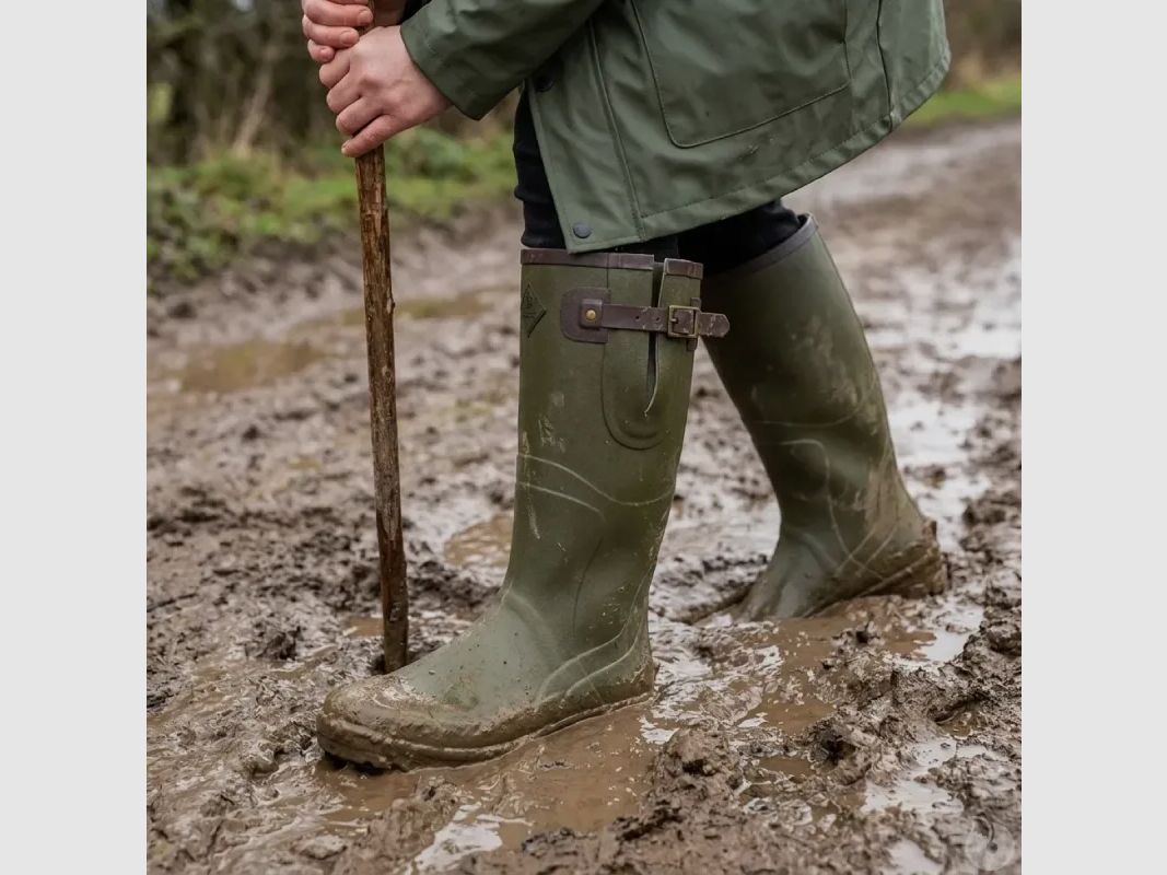TeamWood Colorado Rubberlaarzen met Gusset in Khaki, afbeelding 7 van 16