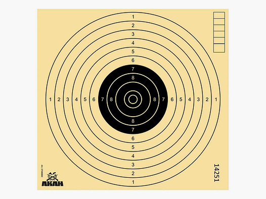 Objetivo para pistola de aire AKAH 17x17cm