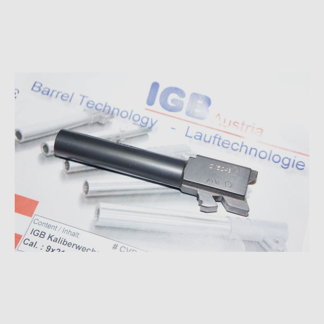 IGB Glock conversion barrel IGB for pistol Glock 19C in caliber 9x21 including accessories, image 3 of 6