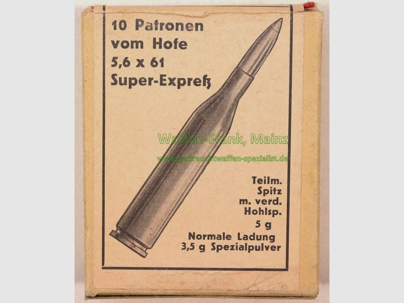 DWM, Karlsruhe rifle cartridges 5.6x61SE
