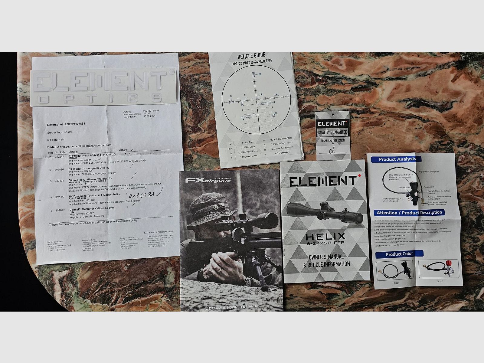 FX Dreamline Tactical 7,62 KOMPLETTPAKET