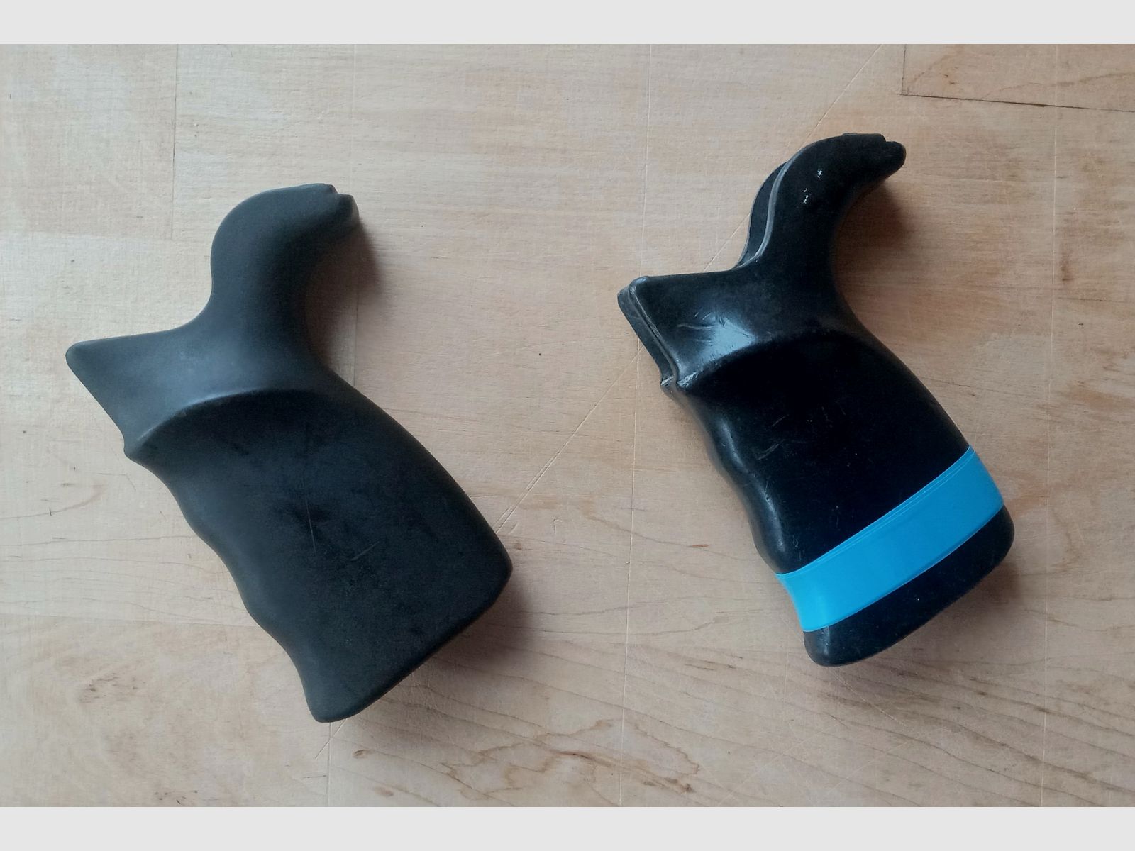 Poignée de pistolet vintage G3A1 originale noire et anthracite / Poignée H&K G3 et clones