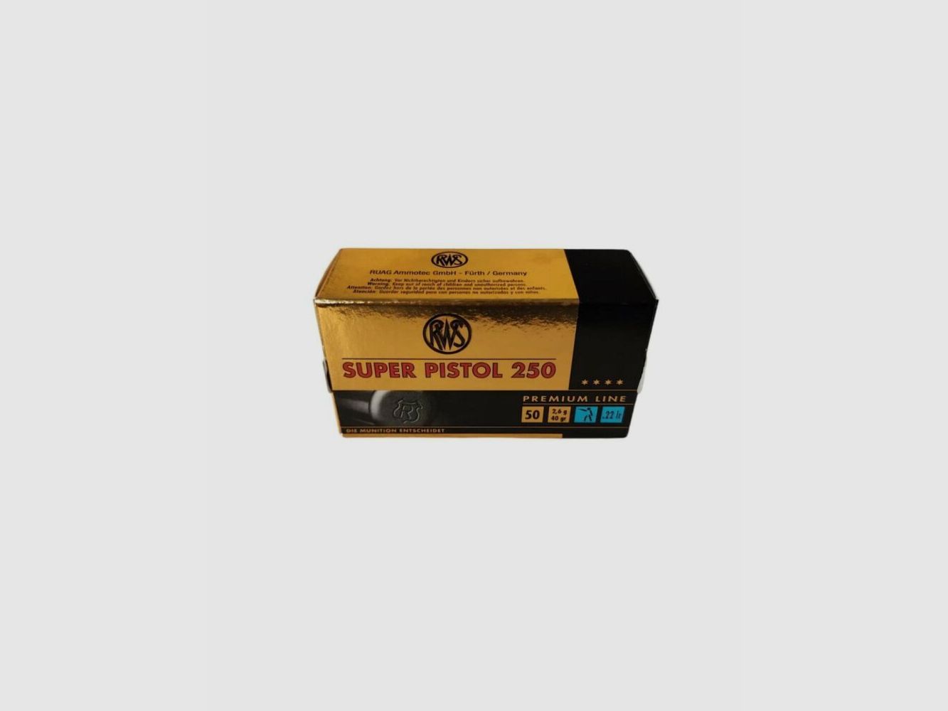 RWS .22 lr Super Pistol 250 40grs / 2,6g