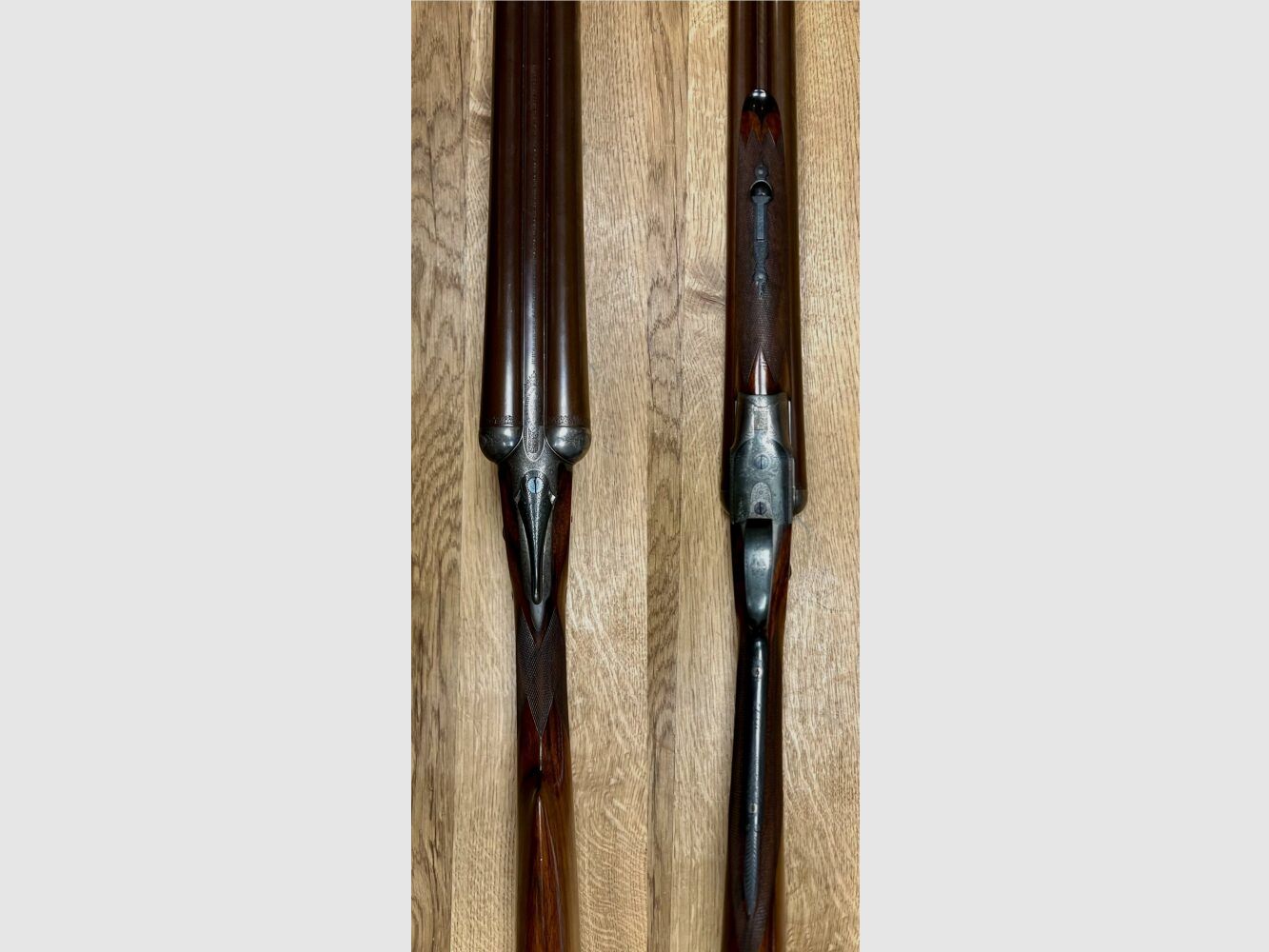 W. W. Greener Damascus side-by-side shotgun collector's piece, image 3 of 10
