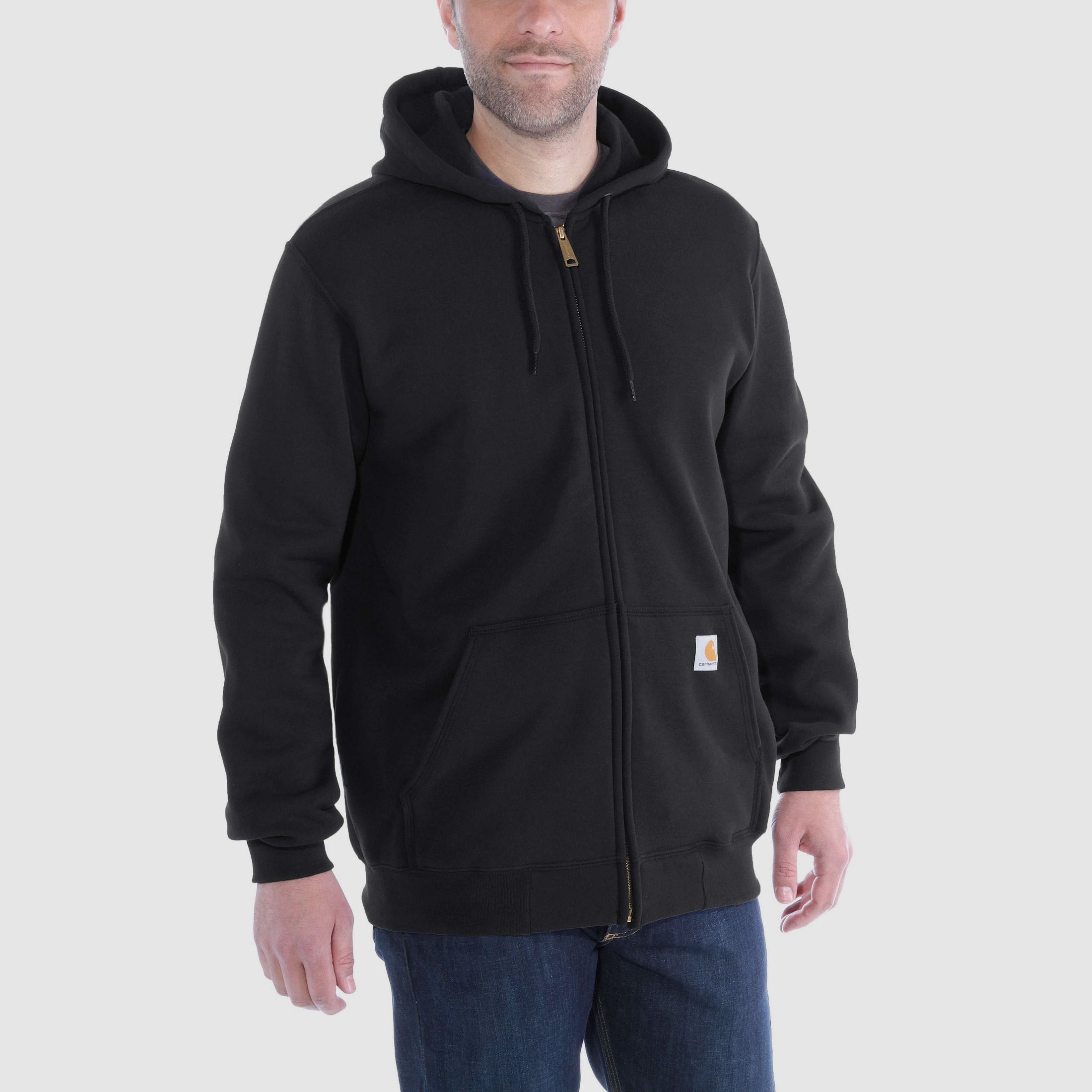 Carhartt Zip Hoodie Hommes Noir S