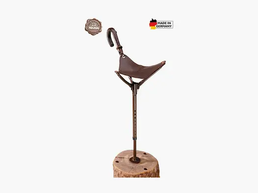 AKAH Verstellbarer Sitzstock mit großer Sitzfläche