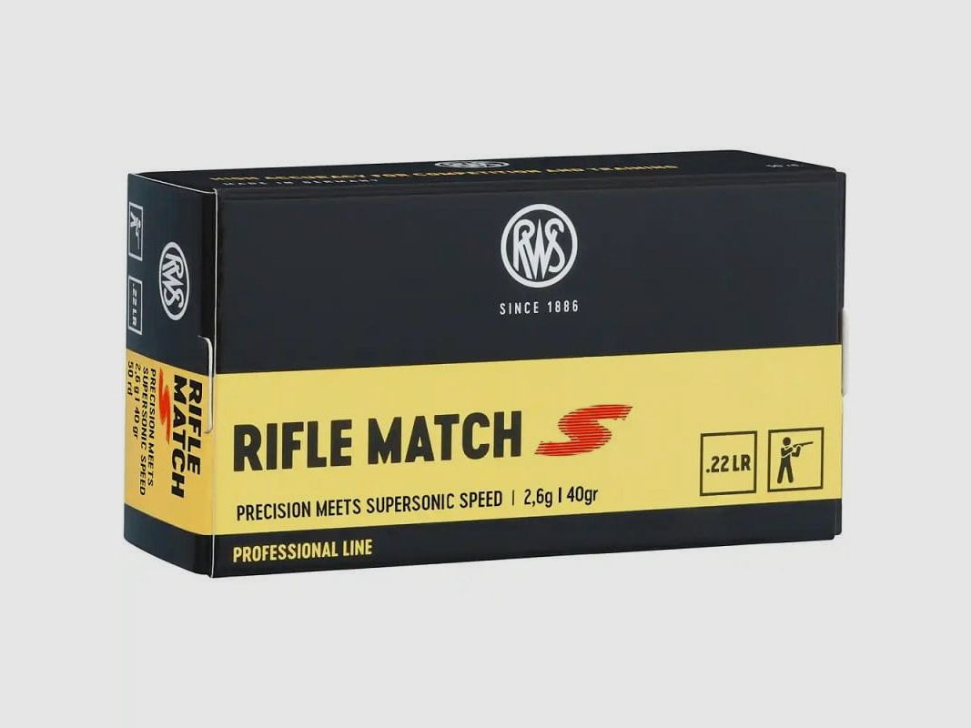 RWS .22lfb Rifle Match S 2,6g - 50 pz.