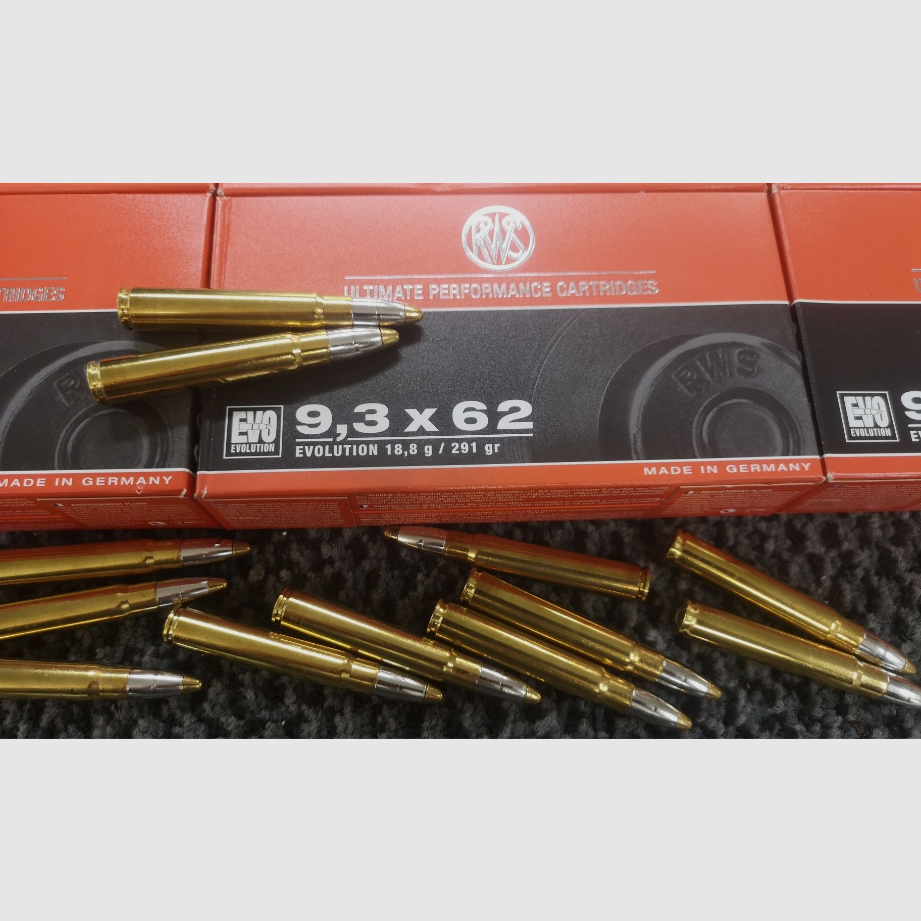 9,3x62 RWS Evolution 18,8g/291grs. 132 Stück