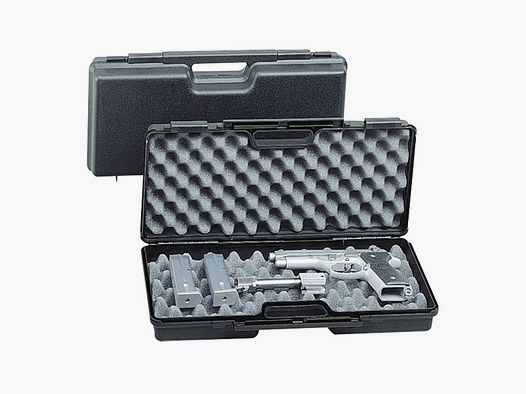FRITZMANN Pistolenkoffer Kunststoff f. 2 Waffen 44x19x8cm MIT Schloss