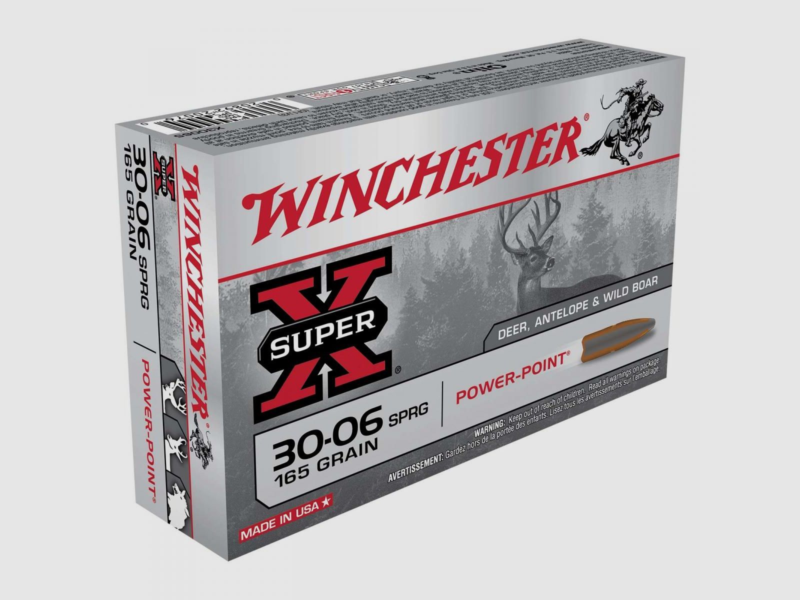 Winchester Super-X .30-06 Sprg. 165GR Pointed Soft Point 20 nabojów
