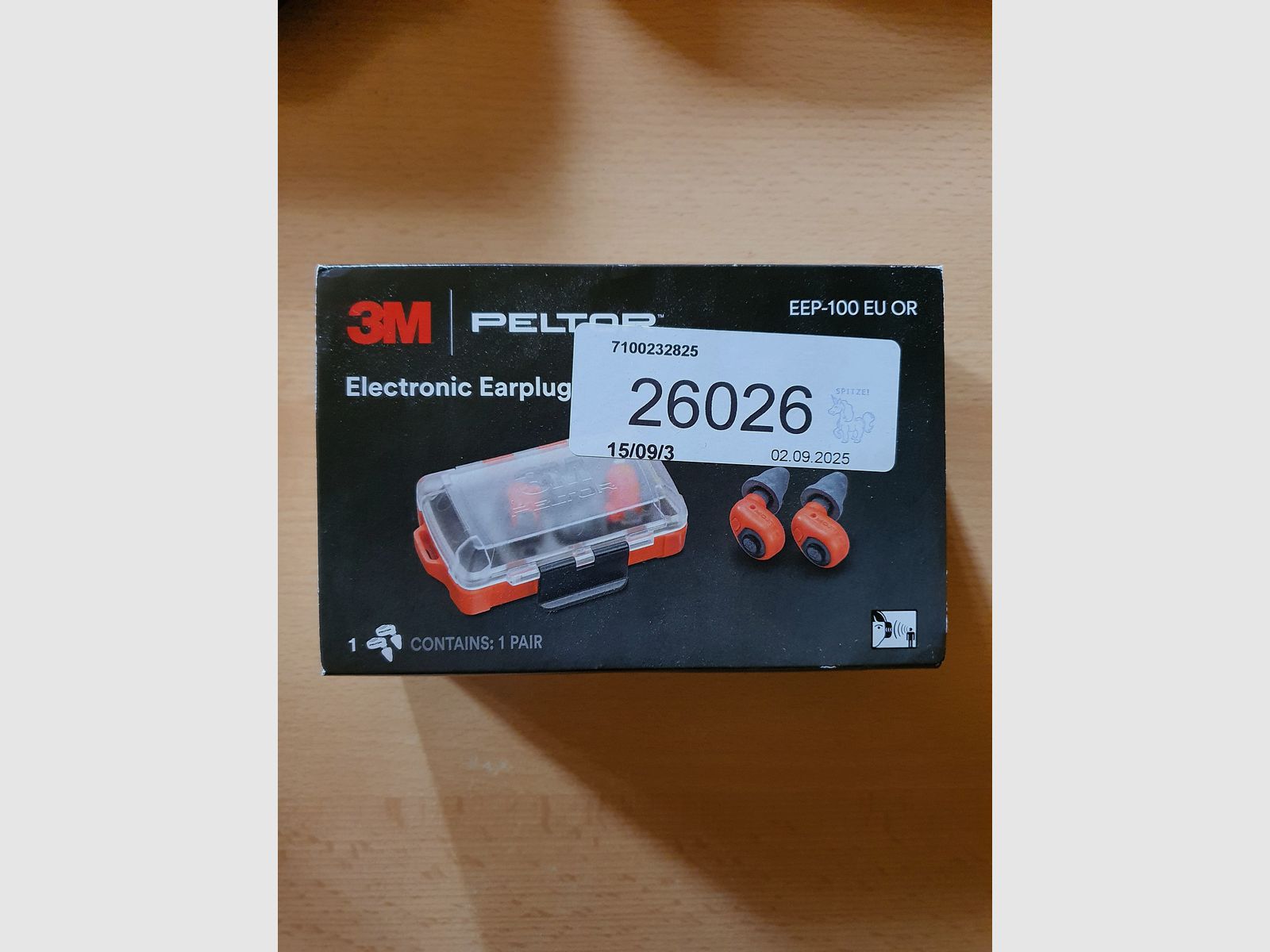 3M PELTOR EEP-100 EU Elektroniczne zatyczki do uszu pomarańczowe