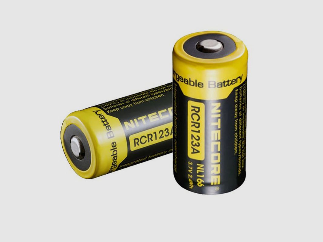 Nitecore RCR123A wiederaufladbare Batterie (2 Stk.)