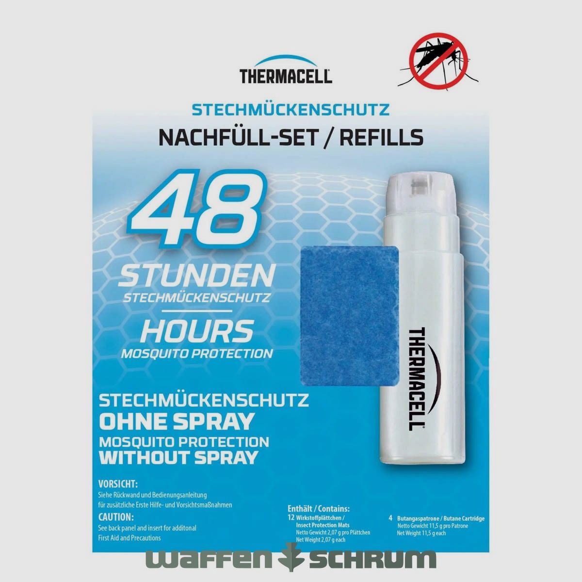 Thermacell 48h Nachfüllpackung R-4 Kompatibel mit Thermacell Handgeräten