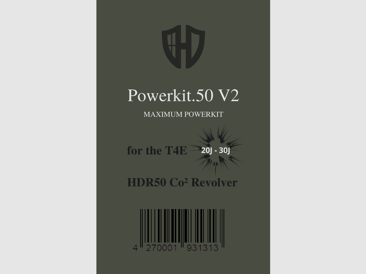 Powerkit.50 V2 for HDR50 | Export valve | BLACK ANODIZED | Maximum power 7.5j Version 20-30J