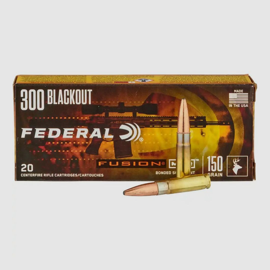 Federal Ammunition	 Fusion 150grs - 20Stk