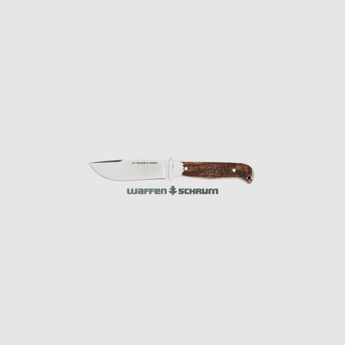 Sauer Jagdnicker Hirschhorn Klingenlänge: 12,5cm - D2-Stahl