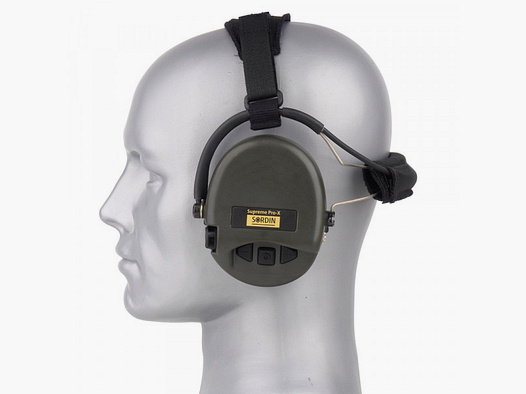 ELEKTRONICZNA OCHRONA SŁUCHU - SORDIN SUPREME PRO X-NECK DIGITAL ZIELONY - SILIKON