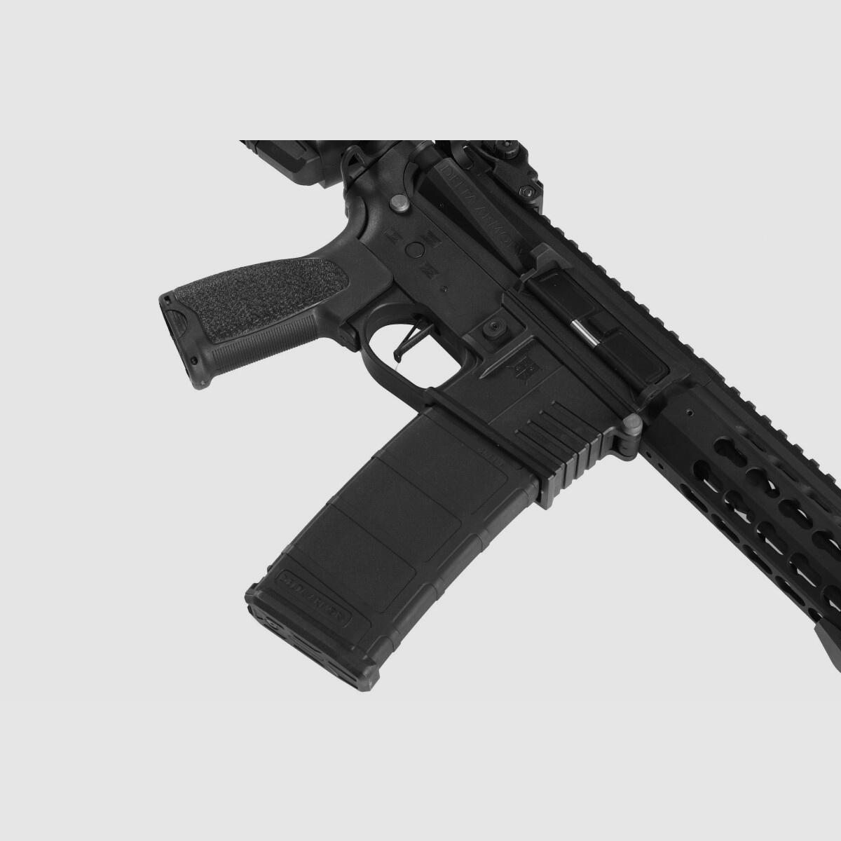 AR15 KeyMod 8 Zoll BRAVO Delta Armory Schwarz S-AEG Airsoft Gewehr Frei ab 18 Jahren