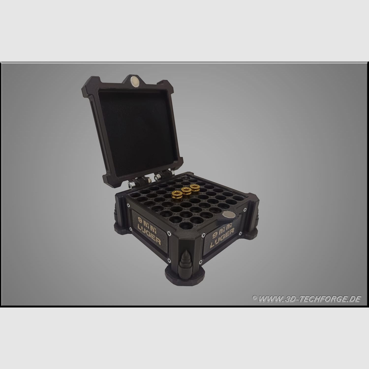 Premium precision ammunition box, AmmoBox – 9mm Luger / Parabellum