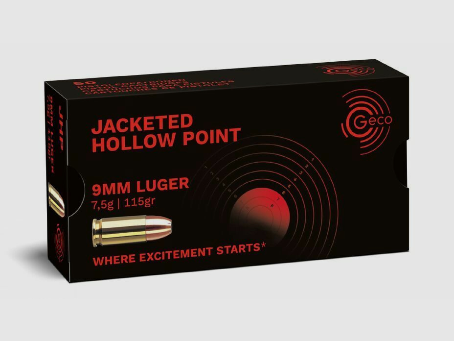 Geco JHP 7,5g/115grs à50 9mm Luger