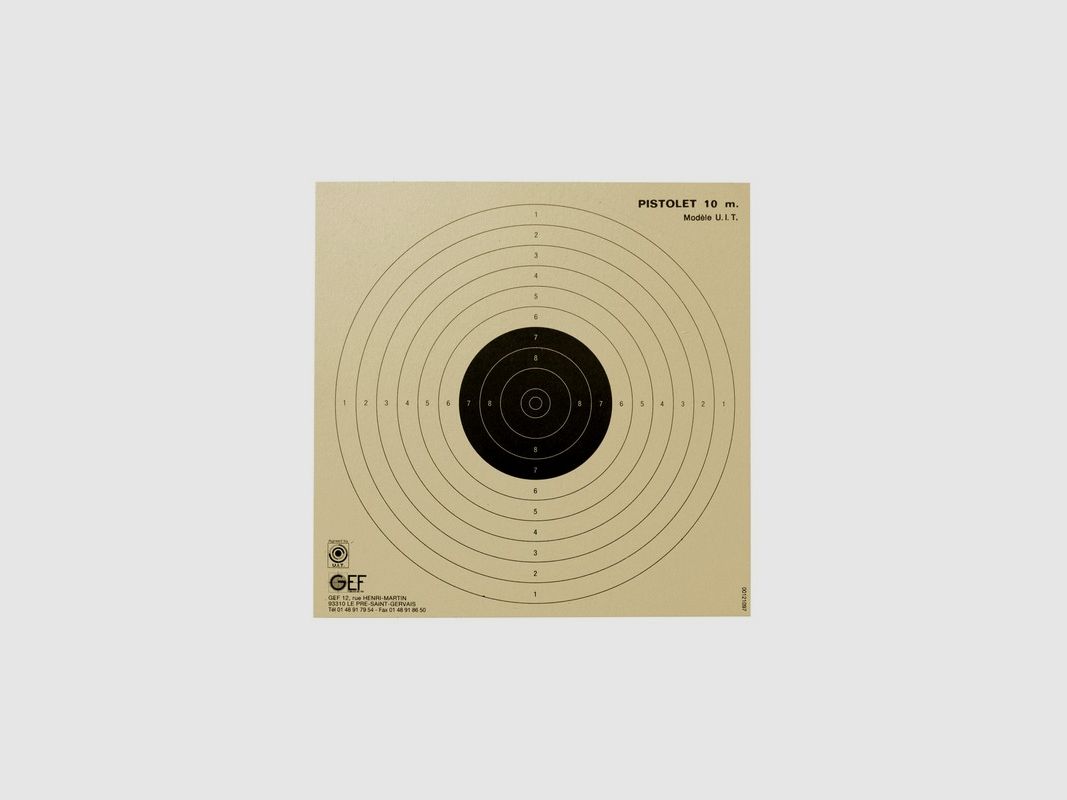 100 ZIELE PISTOLE 10M