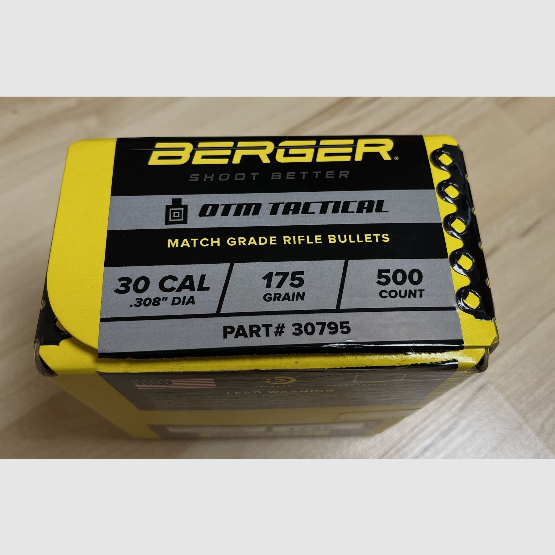 Berger OTM Tactical .308 175gr projectiles
