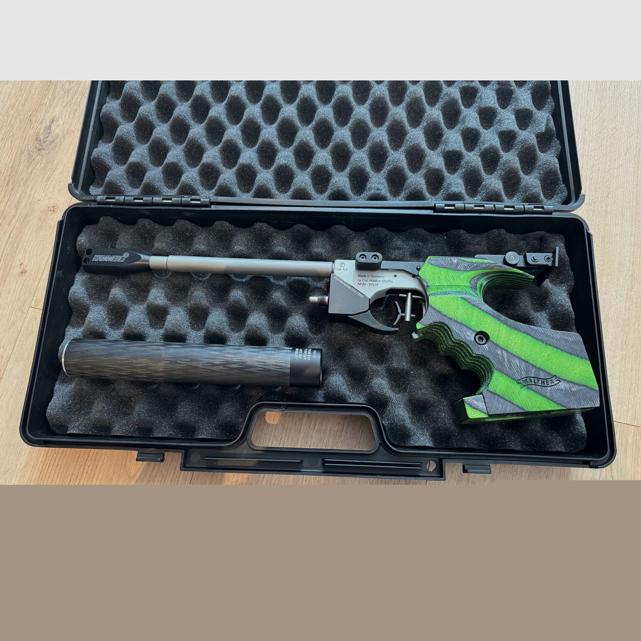 Hämmerli AP20 Pro Green Pepper pistolet pneumatyczny – jak nowy + 4.500 strzałów RWS R10 Match