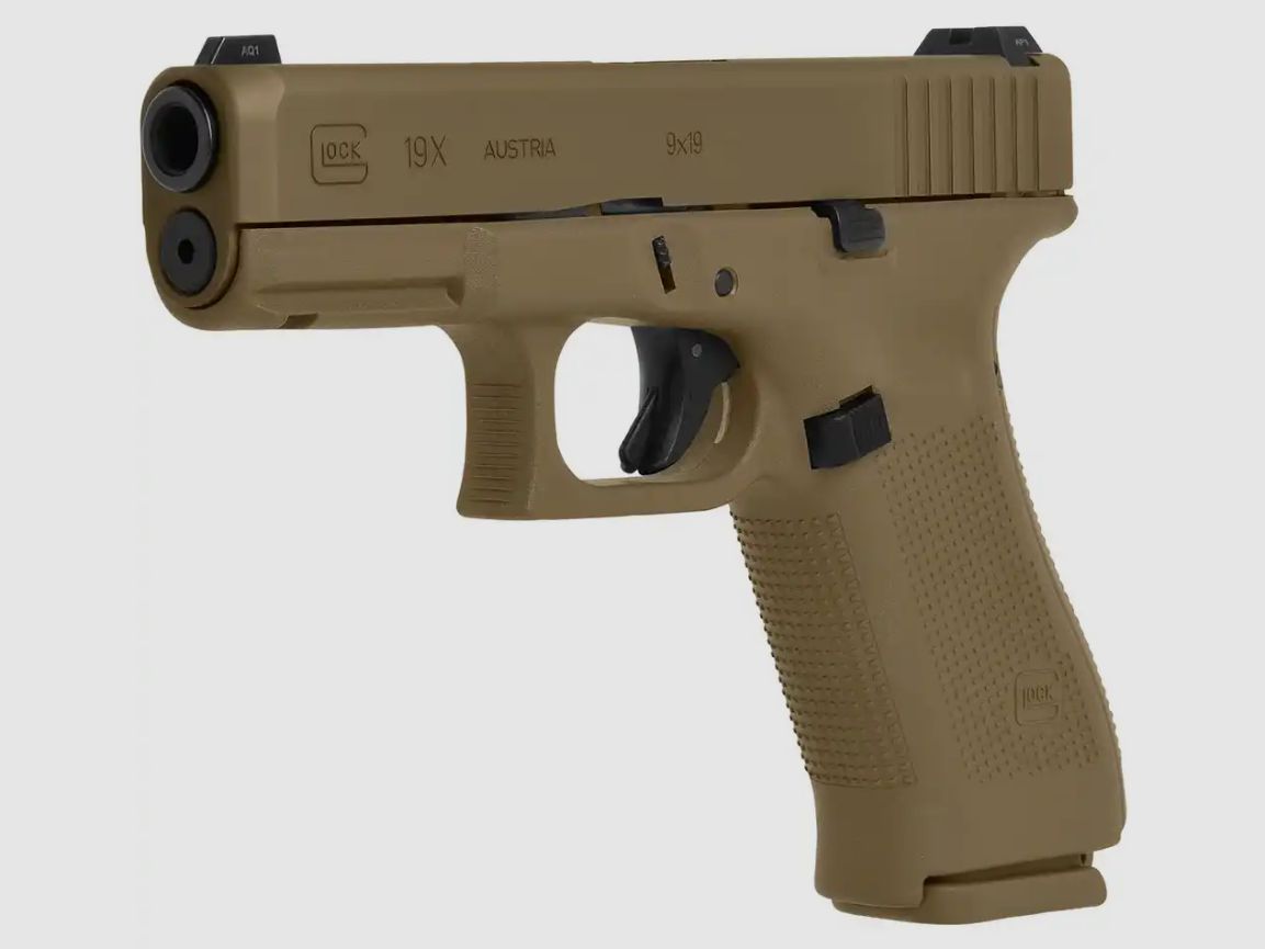 Glock 19X – 9mm Luger Pistol | Coyote Brown / Tan