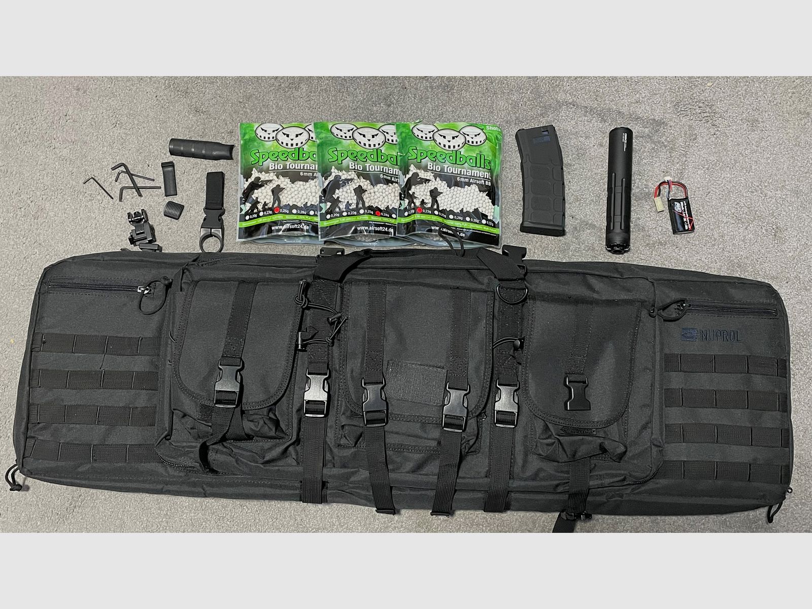 King Arms M4 TWS KeyMod Dinosaur Elite Vollmetall S-AEG 6mm BB schwarz